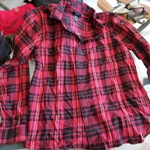 Mens plaid button up